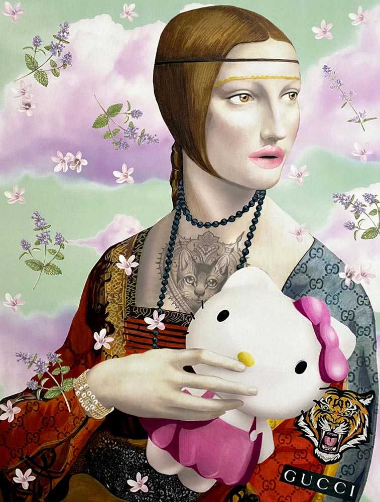 LA-DAMA-CON-IL-GATTINO-Lady-with-kitty